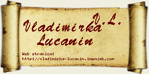 Vladimirka Lučanin vizit kartica